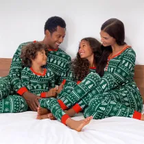 Christmas Family Matching Pajamas Christmas Green Christmas Trees Family Pajamas Sets