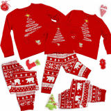 Christmas Matching Family Pajamas Fireworks Sparklers Christmas Tree Bear Pattern Pajamas Set