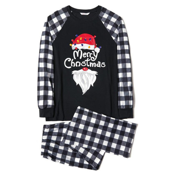 Plus Size Christmas Family Matching Sleepwear Pajamas Merry Christmas