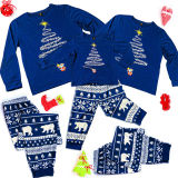 Christmas Family Matching Pajamas Christmas Letters Top and Christmas Fawn Snowflake Pant