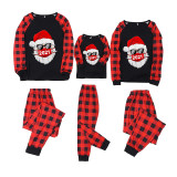 Christmas Family Matching Pajamas 2021 Santa Red Plaids Top and Pants