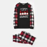 Plus Size Christmas Family Matching Pajamas Sets Just Hanging With My Gnomies Plaids Pajamas Sets