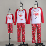 Christmas Family Matching Pajamas Christmas Red Deer Slogan Christmas Pajamas Sets