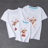Christmas Matching Family Prints Cute Deer Family T-Shirts