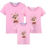 Christmas Matching Family Prints Cute Deer Family T-Shirts