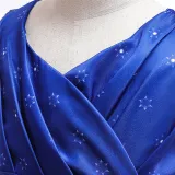 Girls Christmas Sleeveless Snowman Pattern Party Swing Dress