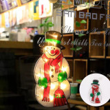 Christmas String LED Lights Hanging String Window Silhouette Lights Decoration with Suction Cup