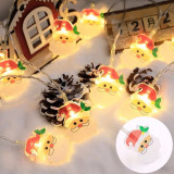 Christmas Decoration Santa Sownman Christmas String Lights USB Powered Xmas Tree Decor