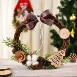 Christmas & Thanksgiving Day Wreaths for Front Door Christmas Holiday Indoor Home Decor