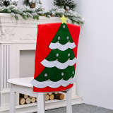 Christmas Chair Covers Snowman Elf Trees Dining Chair Decoration for Xmas Holiday