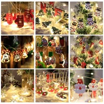 Christmas Decoration Twinkle Santa Christmas Lights USB Powered 8 Modes Indoor Decor