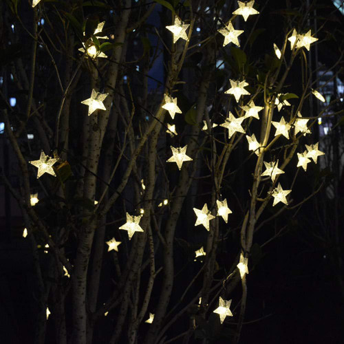 Christmas Decoration Twinkle Star Lights Solar Powered for Yard Home Wedding Party
