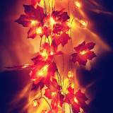 Christmas Decoration Thanksgiving Day Leaves Pumpkin String Lights USB Powered