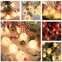 Christmas Decoration Remote Control Santa Christmas Lights USB Powered Remote Control 8 Modes Indoor Decor