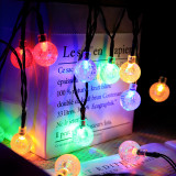 Christmas Decoration Twinkle Crystal Ball Lights Solar Powered for Yard Home Wedding Party