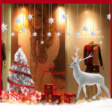 Christmas Window Wall Stickers Christmas Tree Elk Christmas Decoration