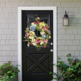 Christmas & Thanksgiving Flower Group Hang On the Door Wreath