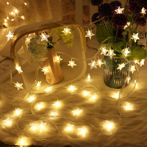 Christmas Decoration Twinkle Star Lights Solar Powered for Indoor Home Wedding Party