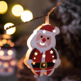 Christmas Decoration Twinkle Santa Christmas Lights USB Powered 8 Modes Indoor Decor