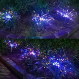 Christmas Decoration Solar Powered Garden Firework String Light 8 Modes