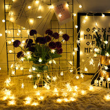 Christmas Decoration Twinkle Star Lights Solar Powered for Indoor Home Wedding Party