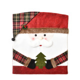 Christmas Chair Covers Cute Hat Santa Snowman Deer Dining Chair Decoration for Xmas Holiday