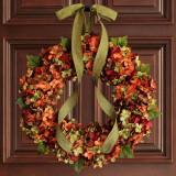Thanksgiving Hydrangea Hang Door Wreath for Front Door Thanksgiving Day Holiday Indoor Home Decor