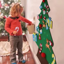 DIY Felt Christmas Tree for Kids Christmas Door Wall Hanging Decorations