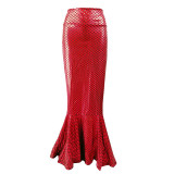 Women Costume Cosplay Fishtail Long Skirt
