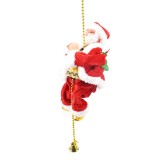 Rope Climbing Santa Claus Music Electric Doll Decoration