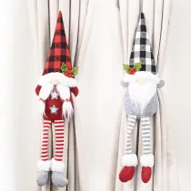 Christmas Forest Old Man Curtain Buckle Faceless Doll Door Hanger Window Decoration