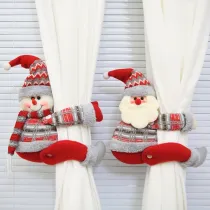 Christmas Curtain Buckle Cartoon Doll Ornament Pendant Window Decoration