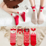 Women 4 Pairs Of Christmas Socks Winter Warm Girls Festive Socks Christmas Gifts