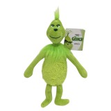 Christmas Geek Grinch Plush Toy Green Fur Kid Cartoon Doll