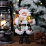 Christmas Resin Santa Claus Ornaments Standing Doll Pendant