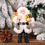 Christmas Resin Santa Claus Ornaments Standing Doll Pendant