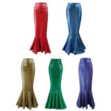 Women Costume Cosplay Fishtail Long Skirt