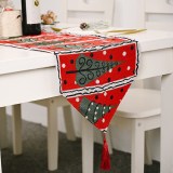 Christmas Decoration Knitted Fabric Santa Claus Creative Tablecloth
