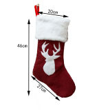 Christmas Red Snowflakes Tree Deer Socks Gifts Bags Decoration