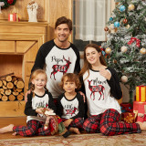 Christmas Family Matching Sleepwear Pajamas Christmas Papa Mama Deer Pajamas With Dog Cloth
