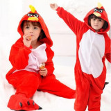 Kids Red Bird Onesie Kigurumi Pajamas Kids Animal Costumes for Unisex Children