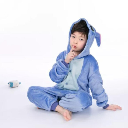 Kids Stitch Onesie Kigurumi Pajamas Kids Animal Costumes for Unisex Children