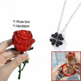 ☘Four-Leaf Heart Shape Necklace🎁The Best Gifts For Your Loved Ones With Rose Box