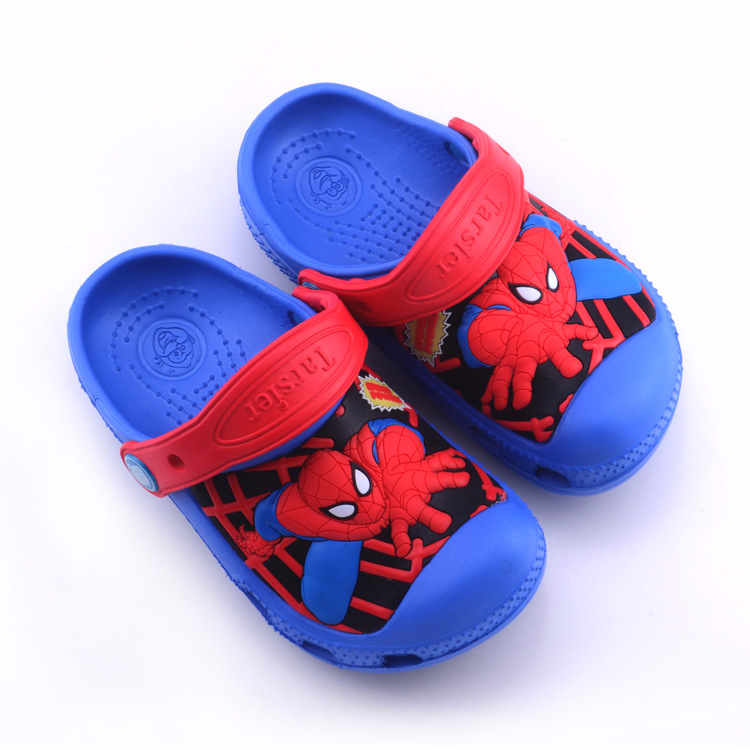 Toddle Kids 3D Spider Man Captain America Beach Summer Slippers Shoes