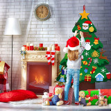 DIY Felt Christmas Tree for Kids Christmas Door Wall Hanging Decorations