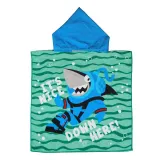 Kid Shark Hooded Bathrobe Towel Bathrobe Cloak