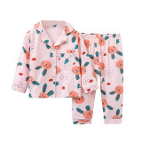 Toddler Kids Girl Prints Rabbit Long Sleeves Pajamas Cotton Sleepwear Set