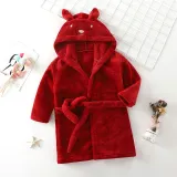 Kids Rabbit Soft Bathrobe Sleepwear Fannel Comfortable Loungewear