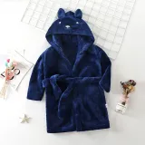 Kids Rabbit Soft Bathrobe Sleepwear Fannel Comfortable Loungewear