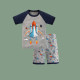 Toddler Kids Boy Space Rocket Short Pajamas Sleepwear Set Cotton Pjs